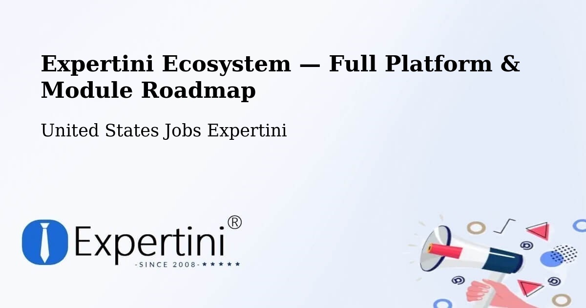 Expertini Ecosystem — Full Platform & Module Roadmap – Barnesville